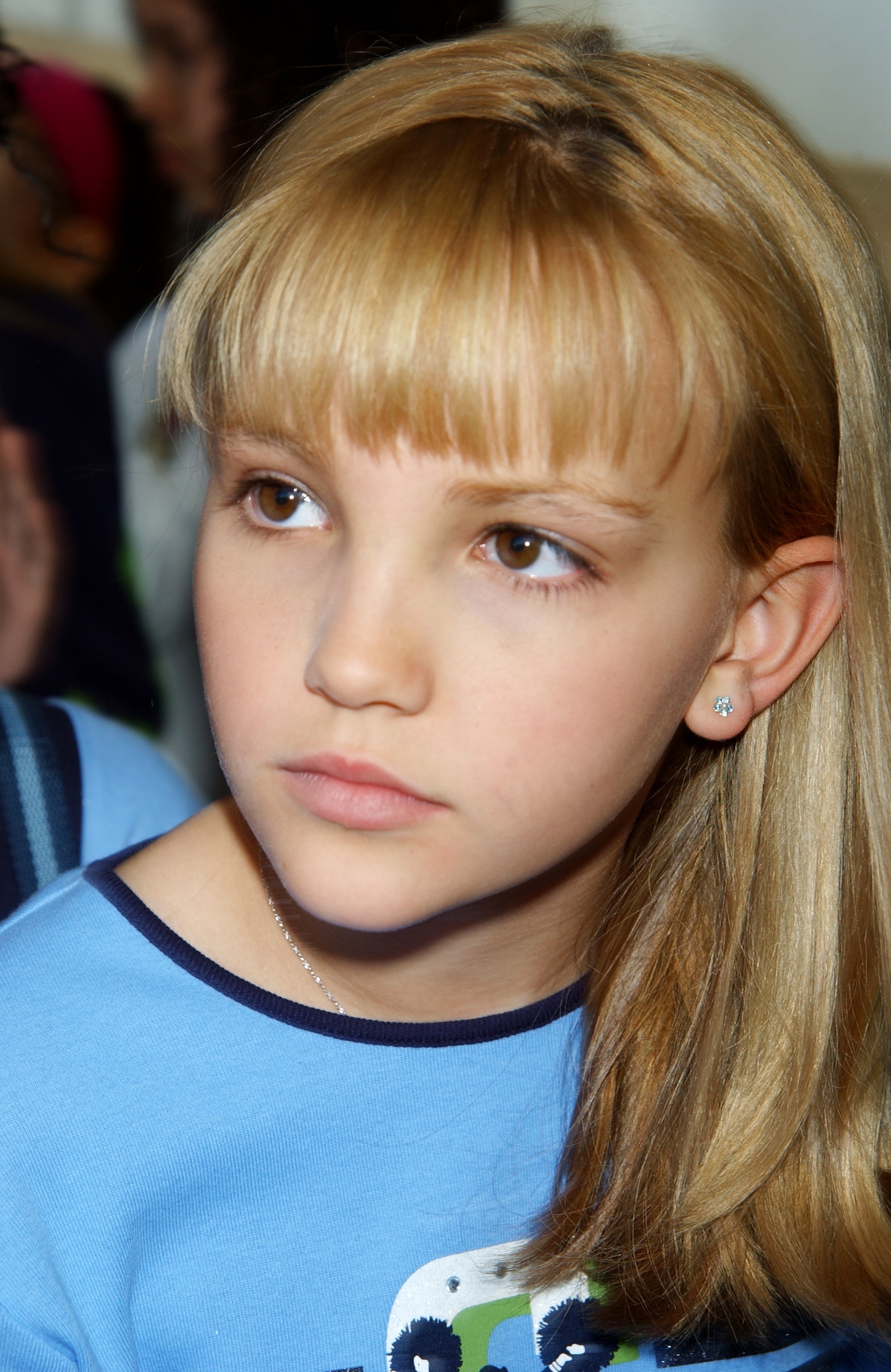 A closeup of a child Jamie Lynn Spears