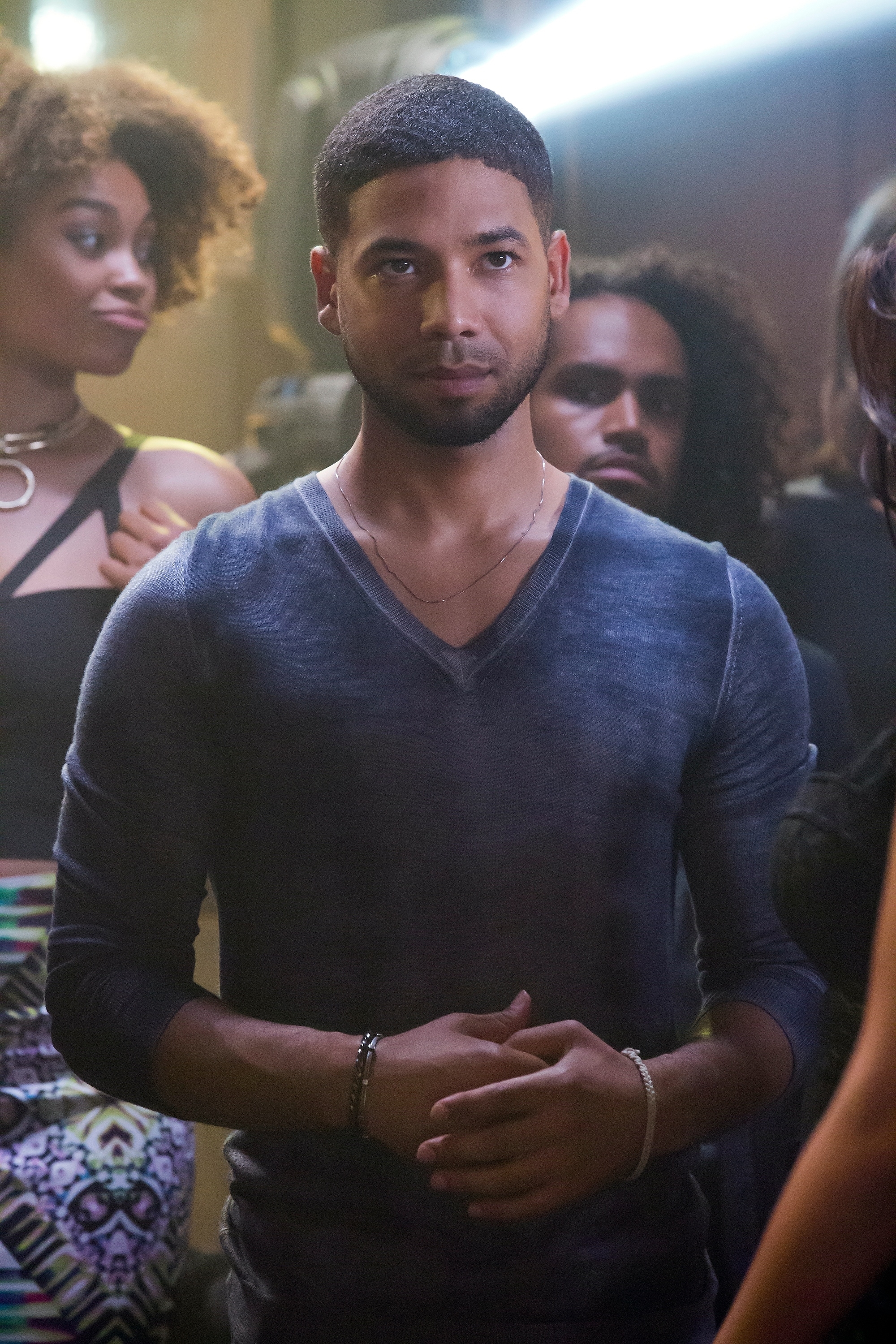Close-up of Jussie in a scene from Empire