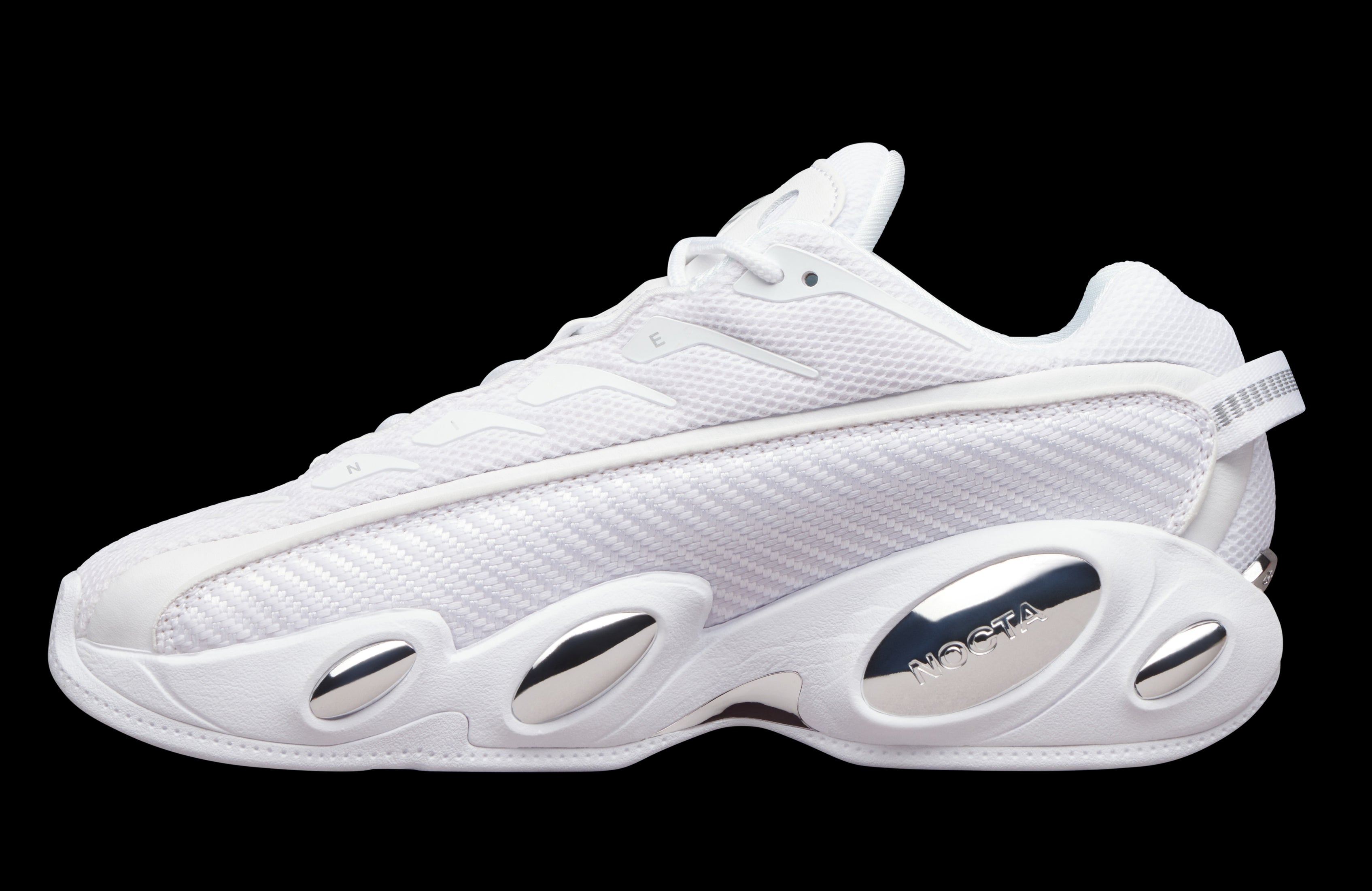 Drake Nike Nocta Glide Triple White Release Date Medial