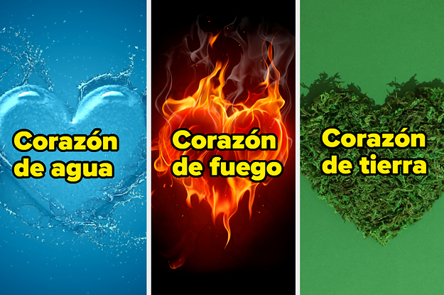 Elige entre estos colores y te diremos si tienes corazón de agua, fuego o tierra