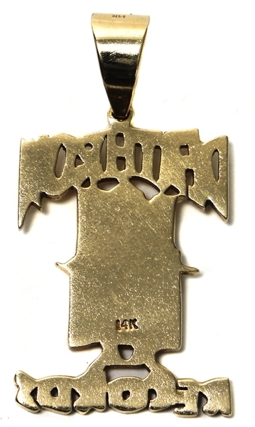 pendant with death row logo