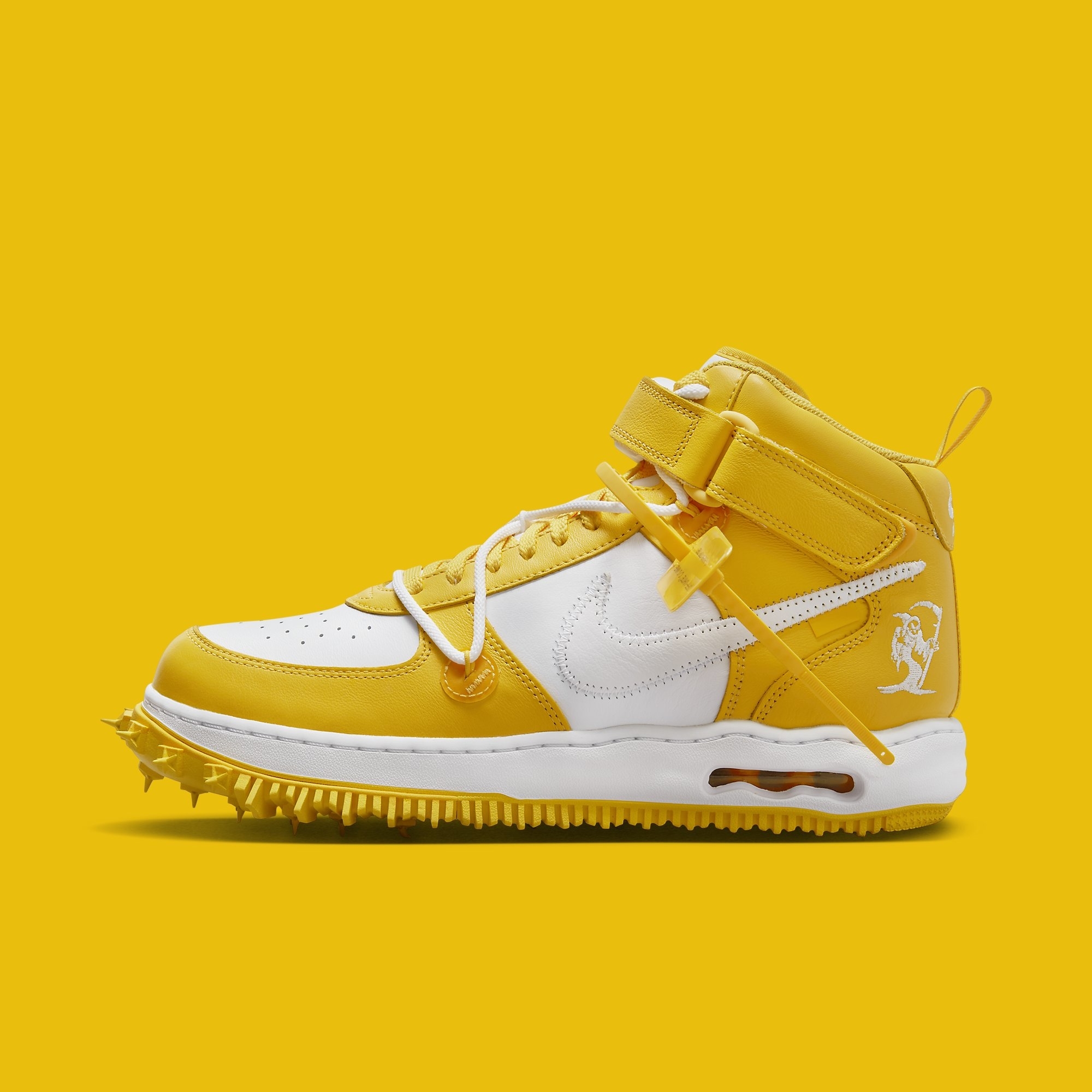 Off-White x Nike Air Force 1 Mid 'Varsity Maize' Release Date