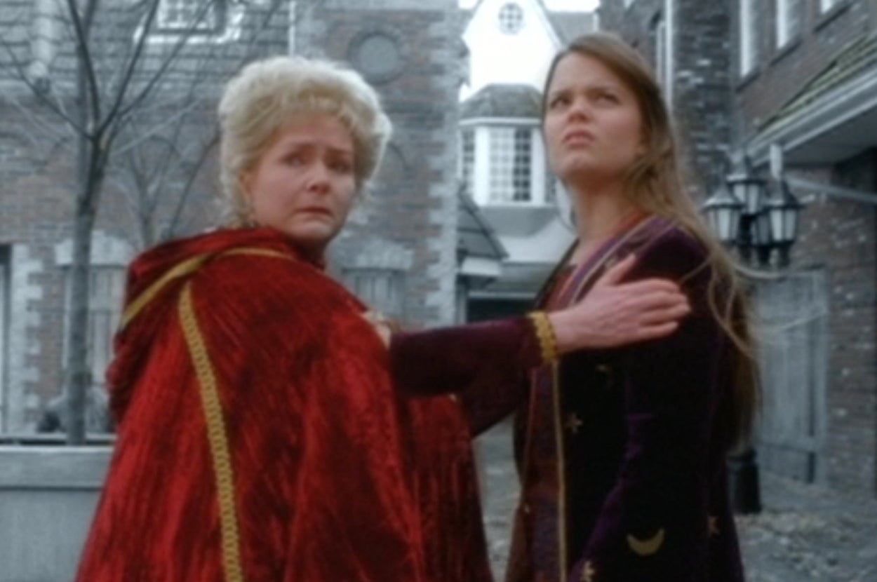 Debbie Reynolds holding Kimberly J Brown's shoulders as Aggie and Marnie in Halloweentown II Kalabar's Revenge
