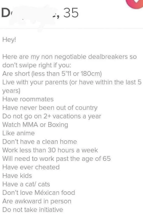 nonnegotiable is someone who's never been out of the country