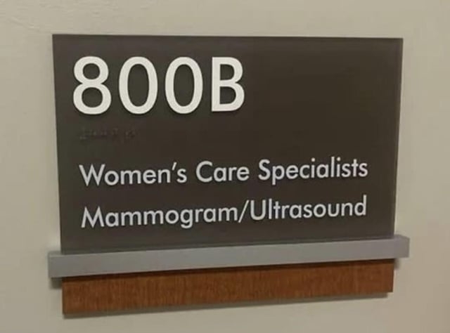 it's in suite 800B, which looks like it spells boob