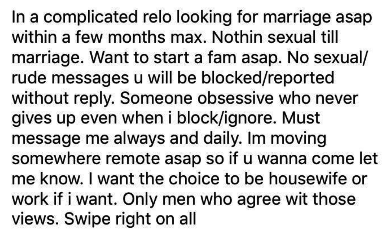 looking for marriage asap