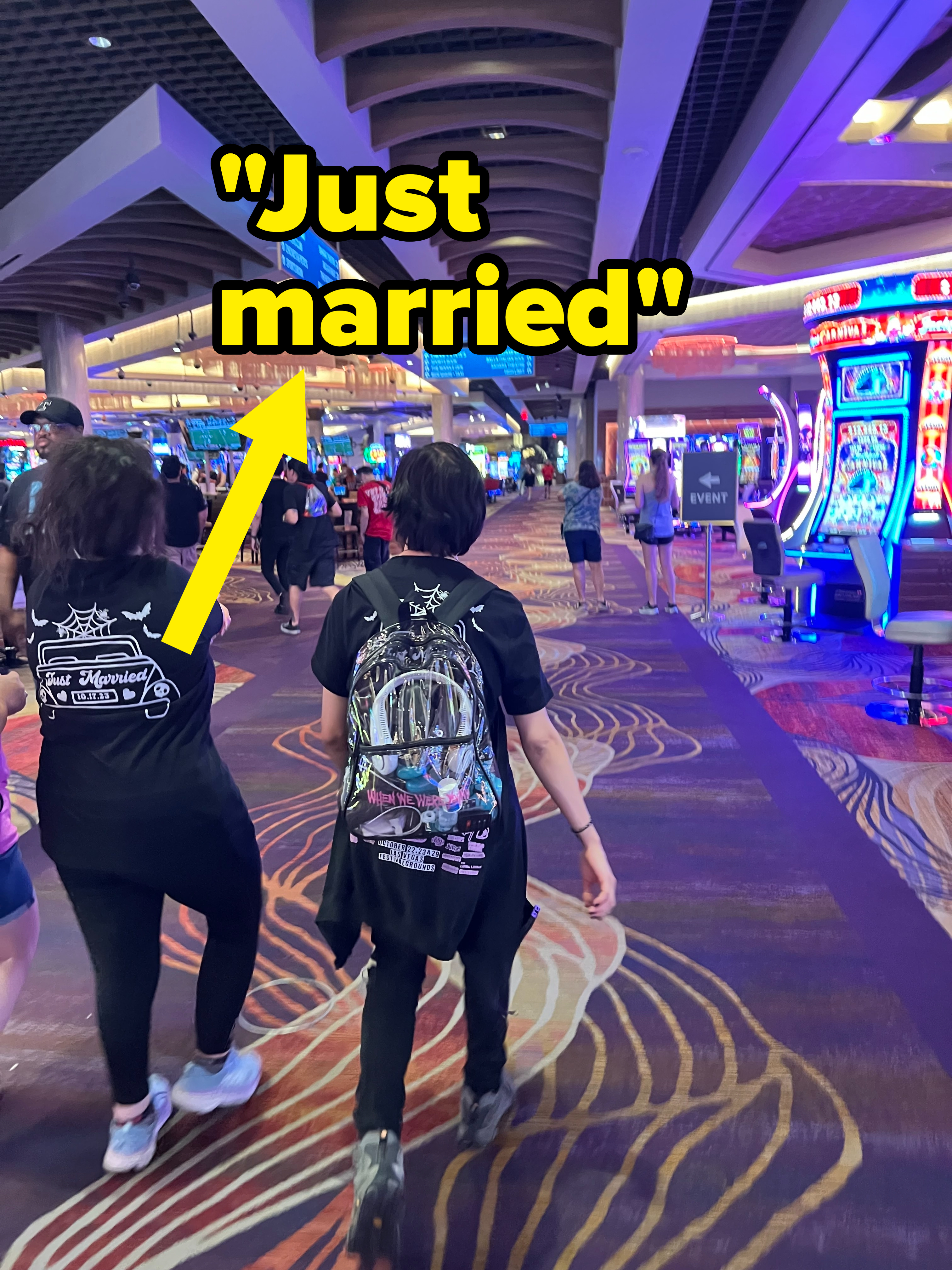 people walking through the casino