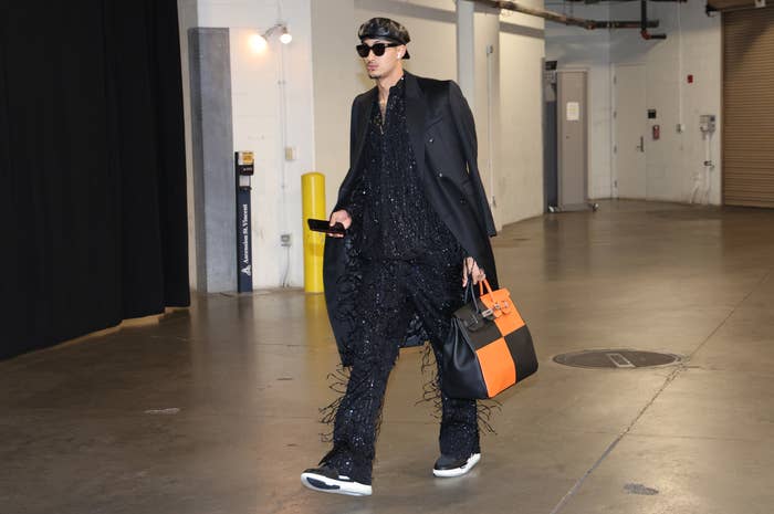 Kyle Kuzma Links With Teyana Taylor for First Tunnel Fit of NBA Season