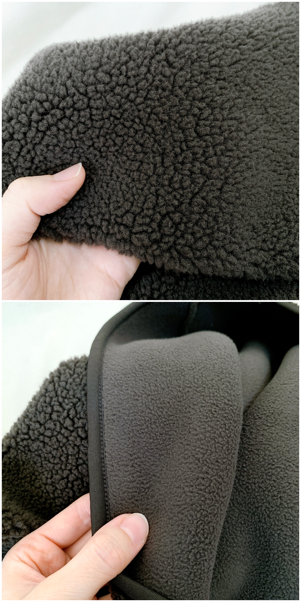 無印良品のおすすめのレディースアイテム「ボアフリースハーフジッププルオーバー」