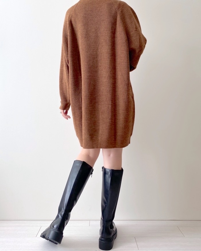 UNIQLO（ユニクロ）のオススメのワンピース「モックネックニットワンピース（長袖）」