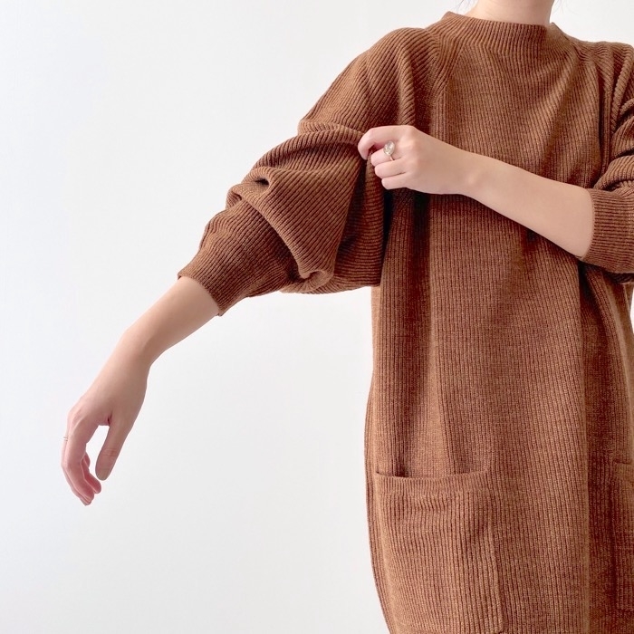 UNIQLO（ユニクロ）のオススメのワンピース「モックネックニットワンピース（長袖）」