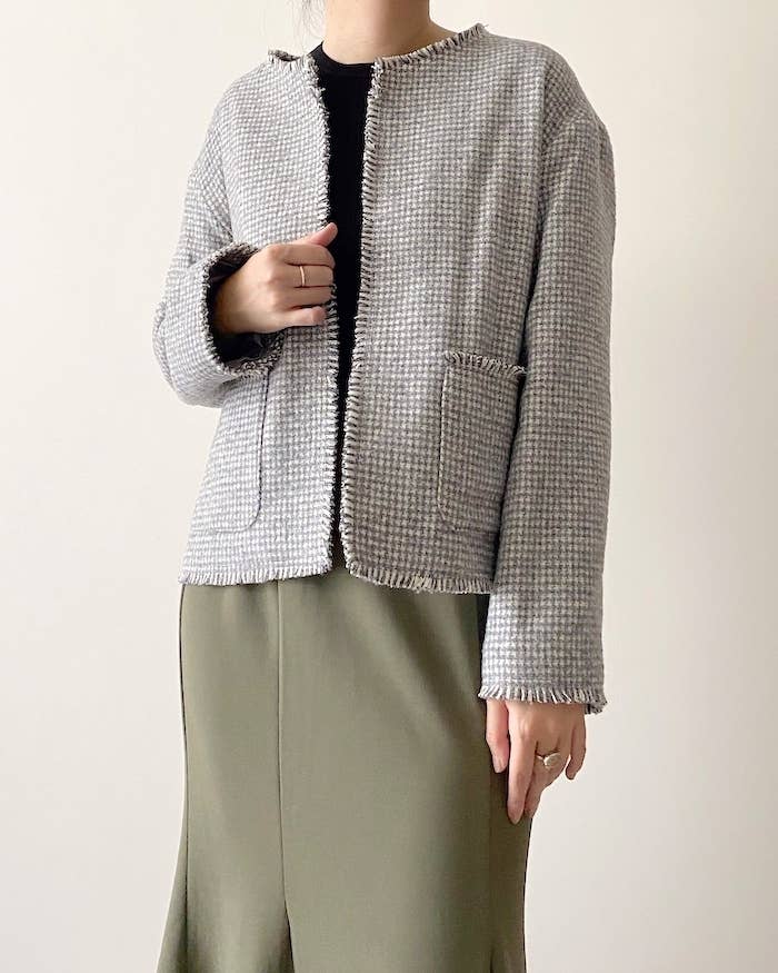 ユニクロのオススメのジャケット「ツイードジャケット」