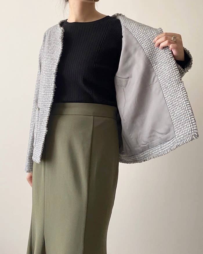 ユニクロのオススメのジャケット「ツイードジャケット」