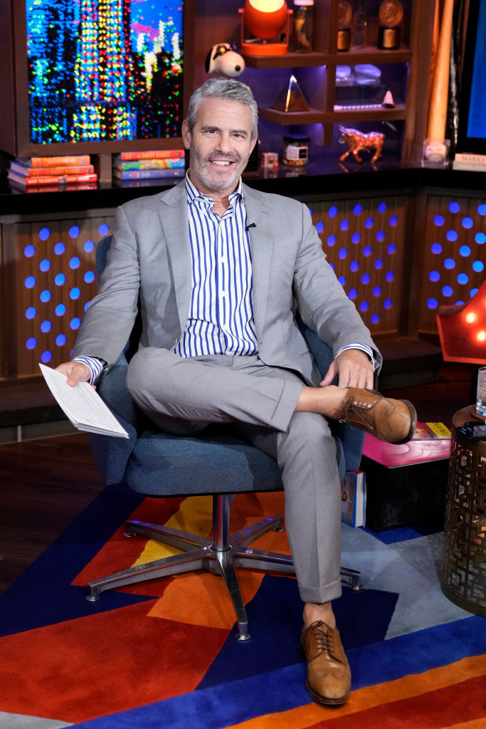 closeup of andy on the show