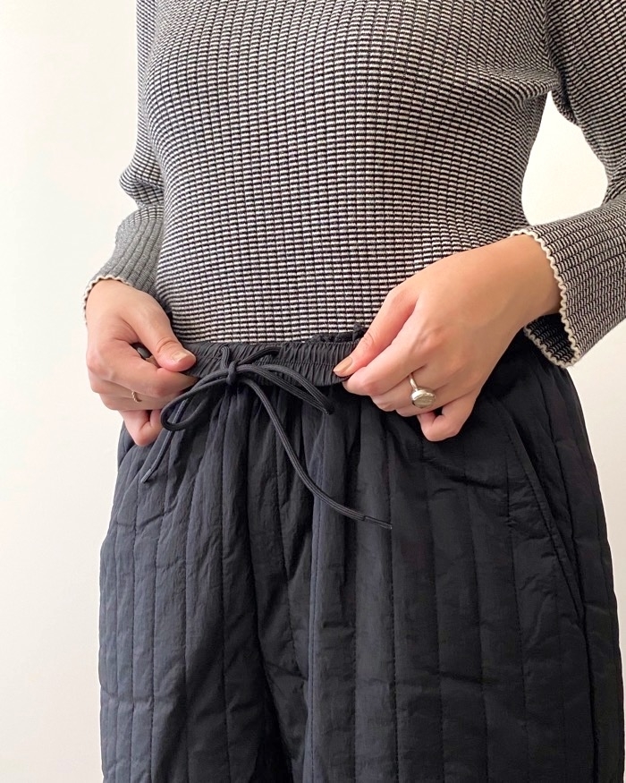 GUのオススメのパンツ「キルティングショートパンツ+E」