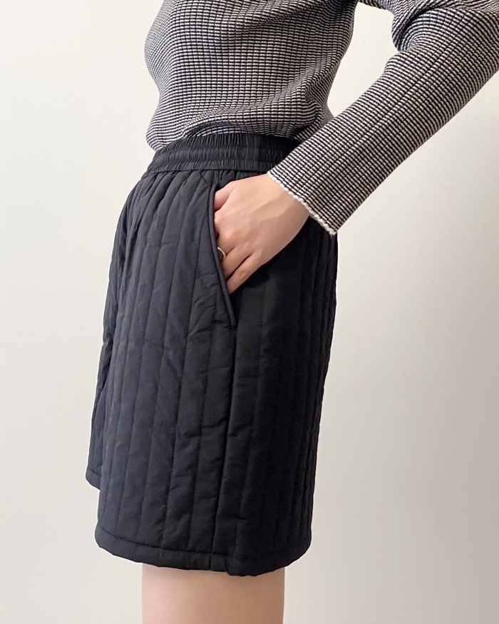 GUのオススメのパンツ「キルティングショートパンツ+E」