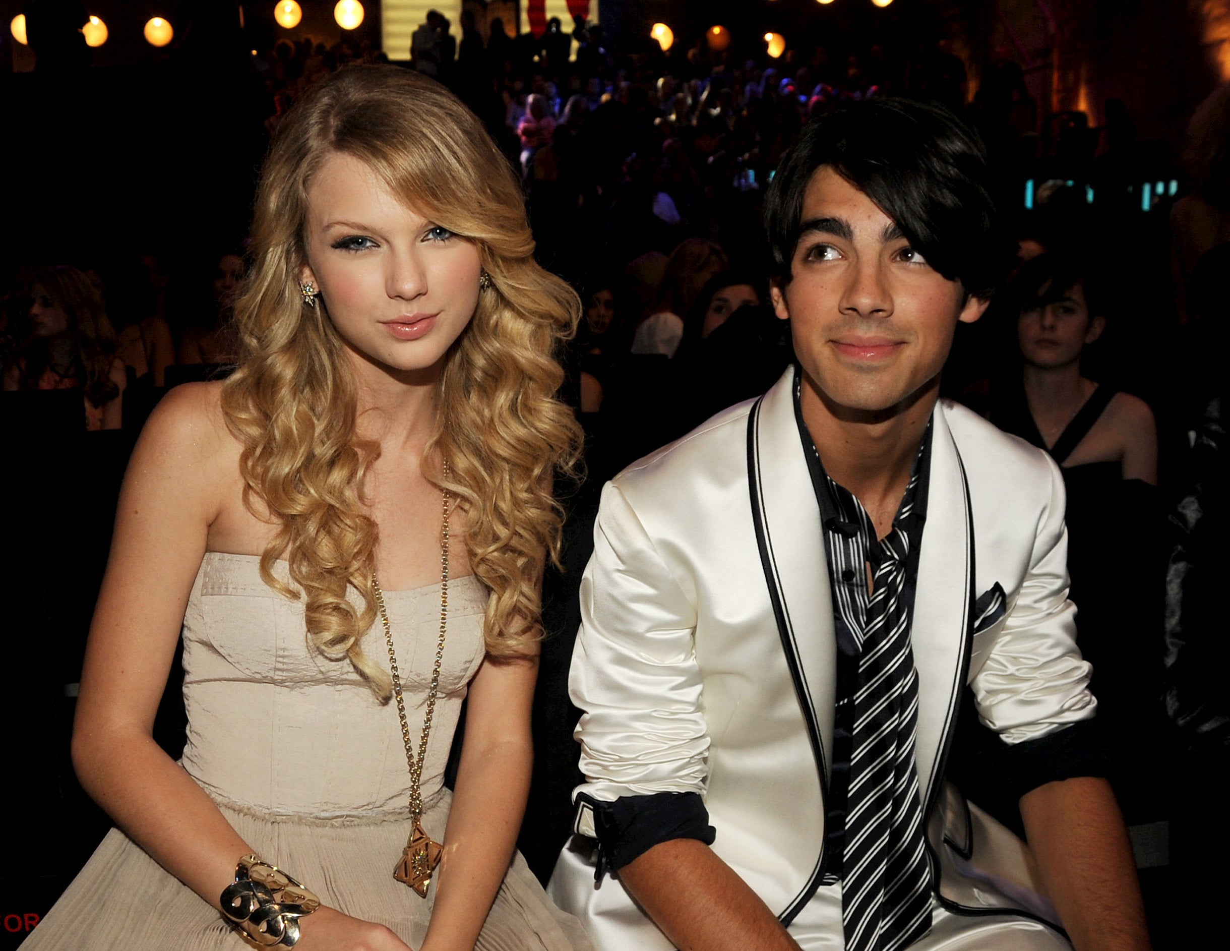 Close-up of Taylor sitting with Joe