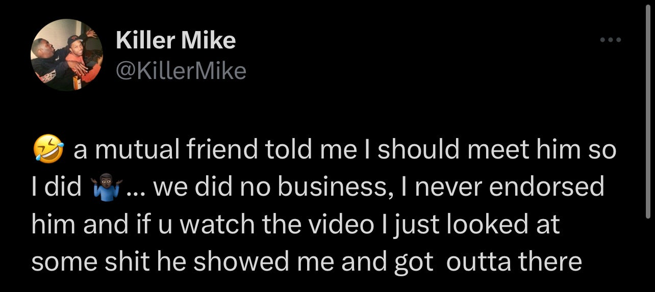 killer mike tweet