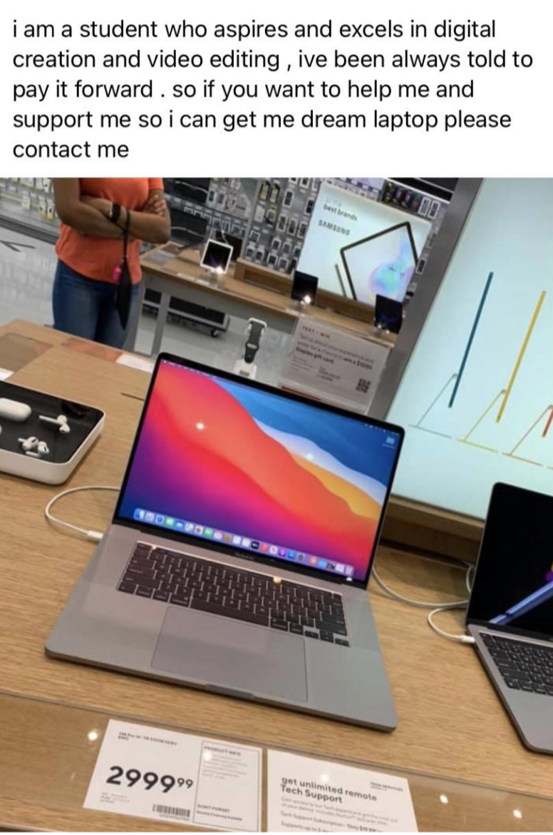 "if you want to help me and support me…"