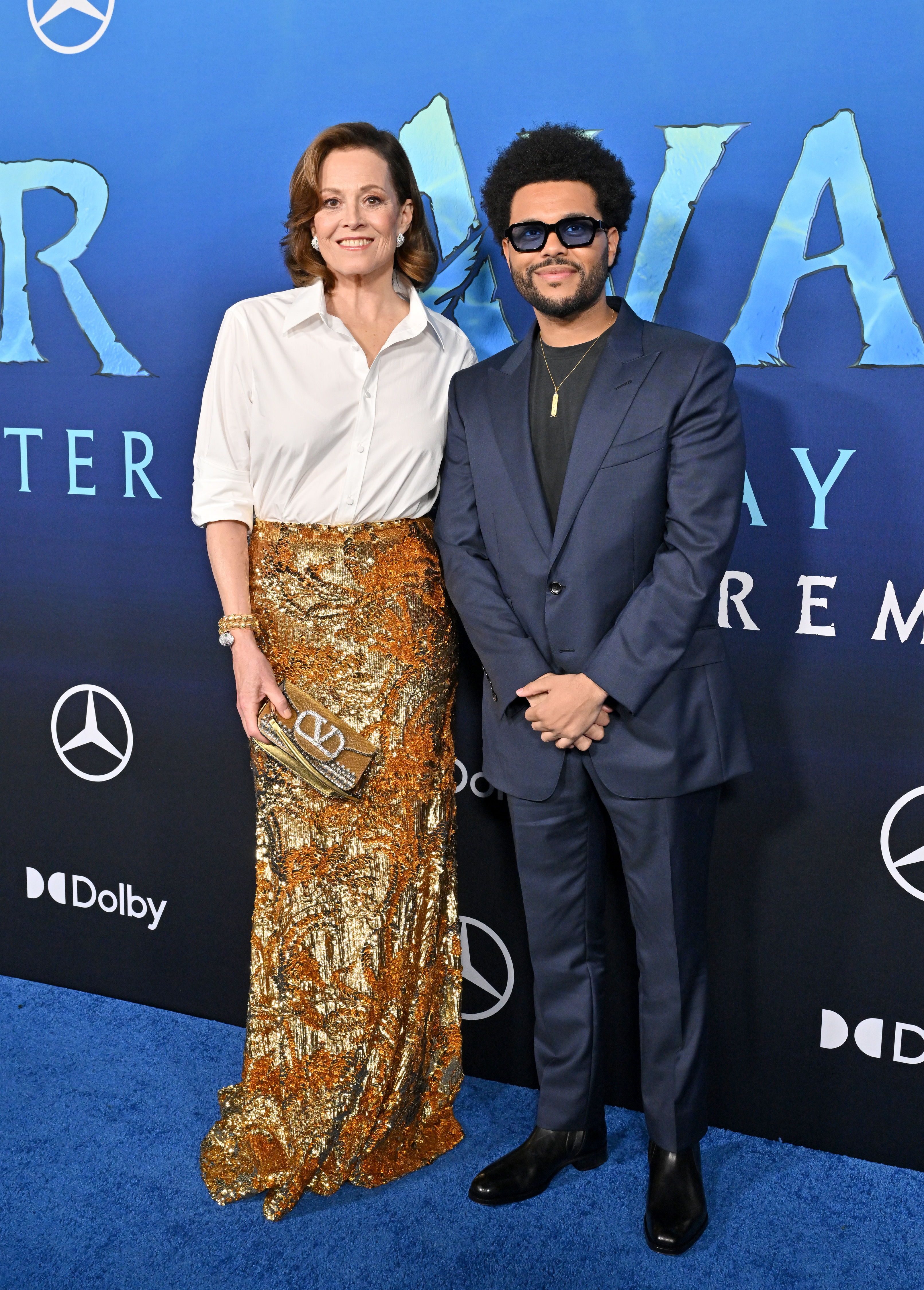 Sigourney Weaver and The Weeknd