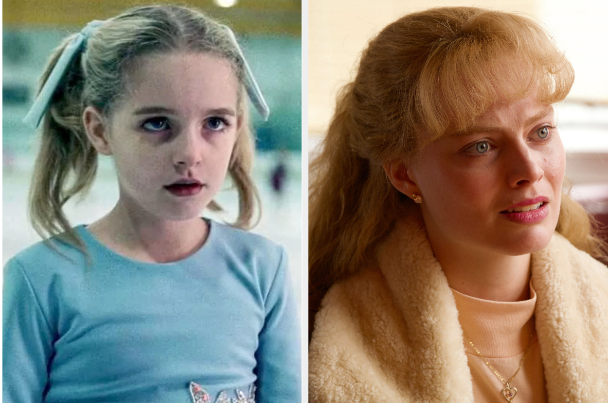 Mckenna in pigtails on a skating rink in itonya side by side margota as tonya