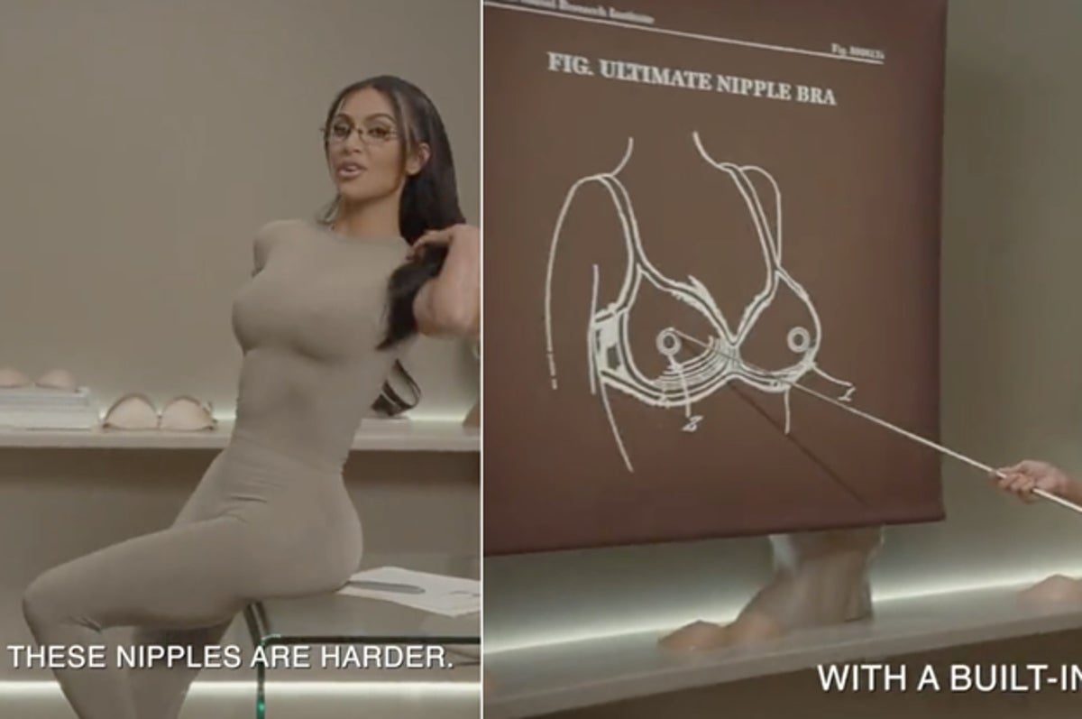 kimkardashian is (nearly) freeing the nipple with @skims latest release. ⁠  ⁠ Kim's new tag line accurately describes her latest rele