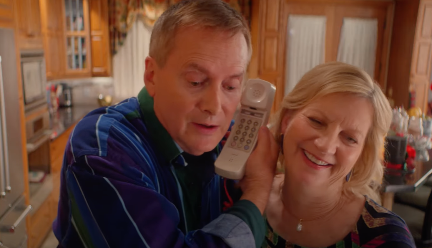 Parents in EXmas on the phone