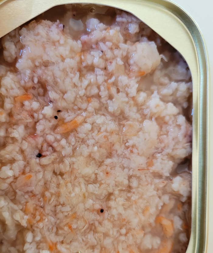 minced krill meat in tin