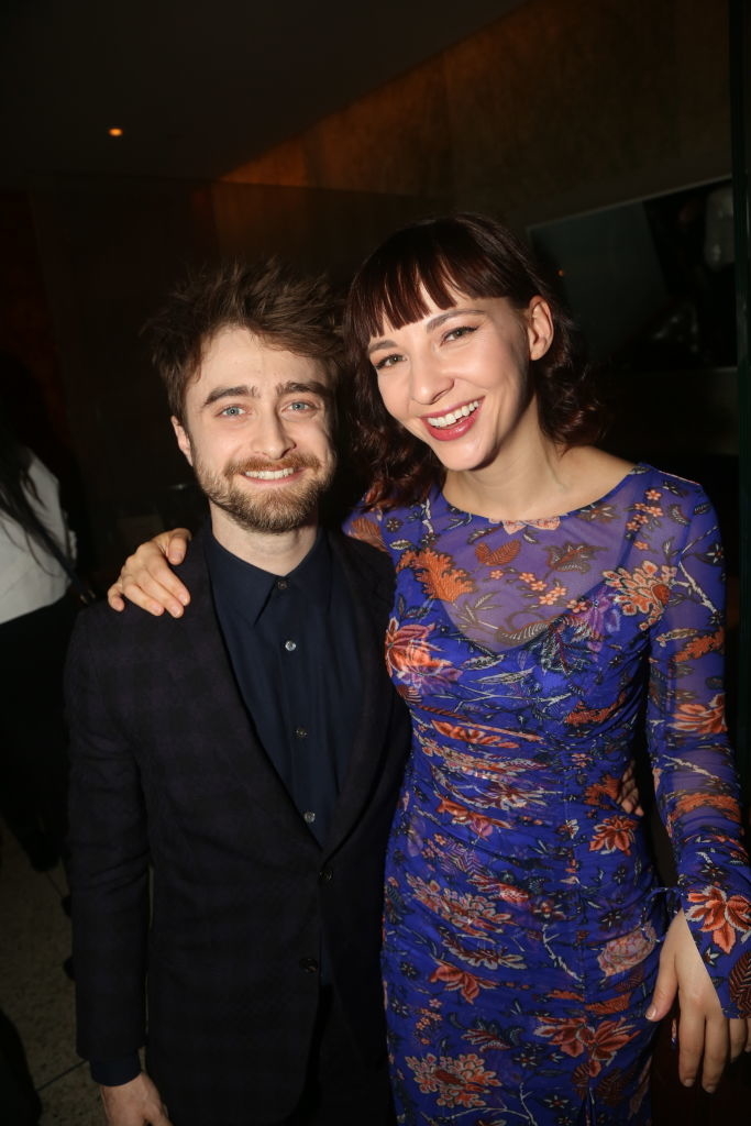 Closeup of Daniel Radcliffe and Erin Darke