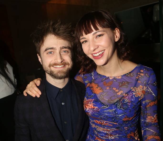 Closeup of Daniel Radcliffe and Erin Darke