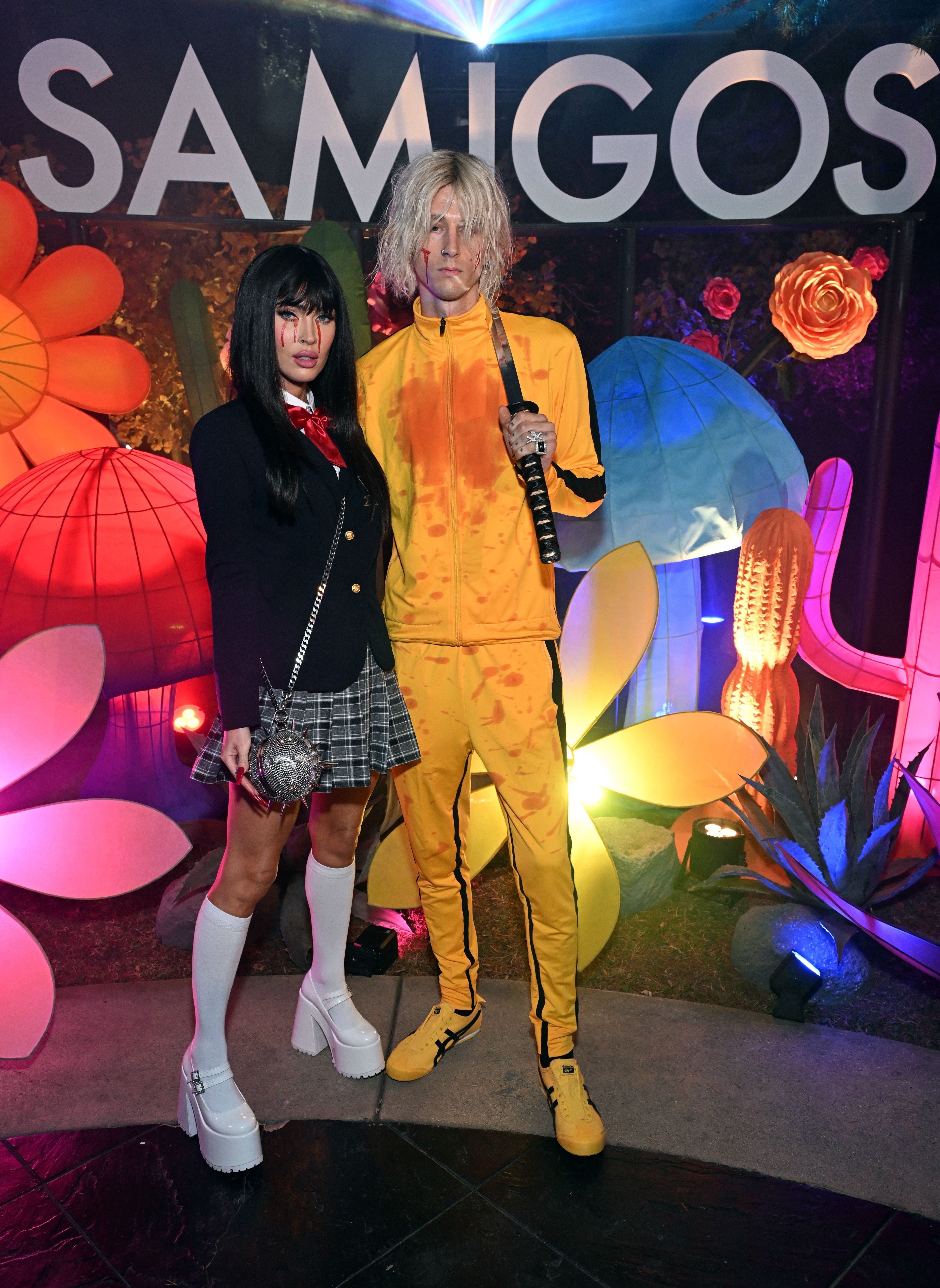 Megan Fox and MGK dressed as The Bride and Gogo