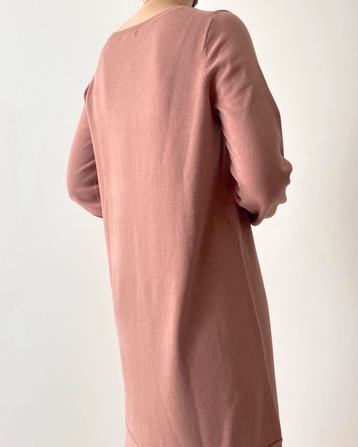 GUのオススメのワンピース「フレアニットワンピース（長袖）Z」