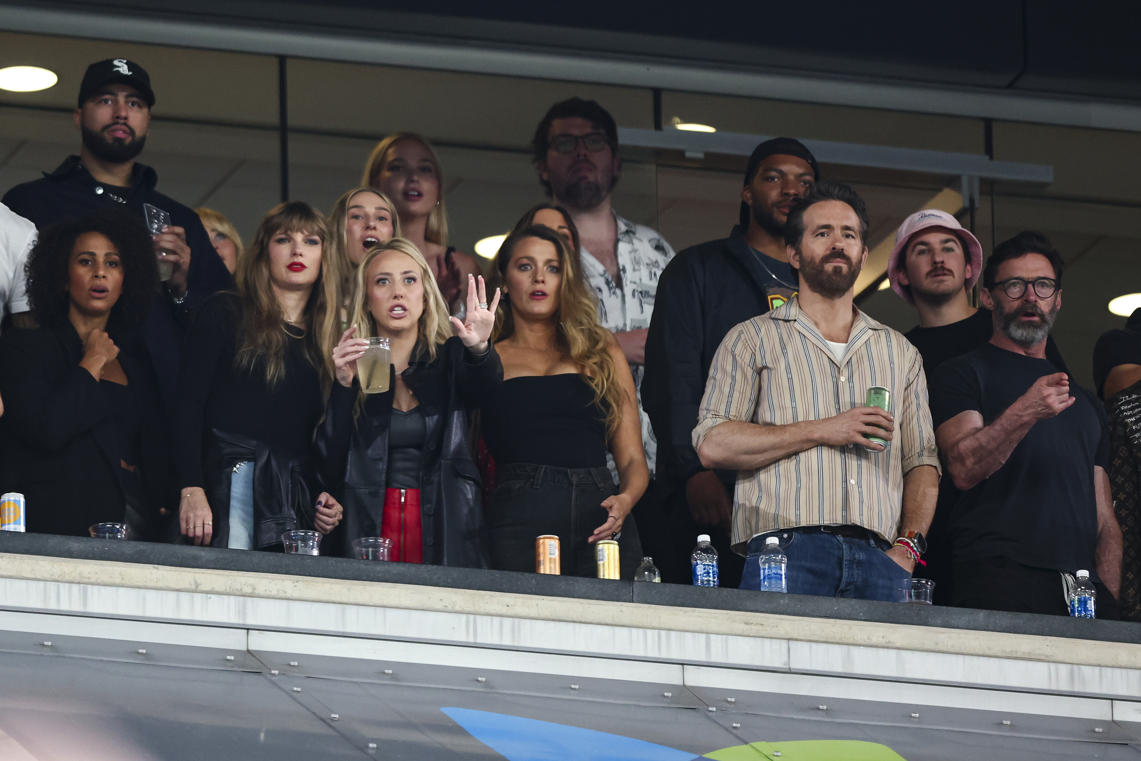 the group watching the game