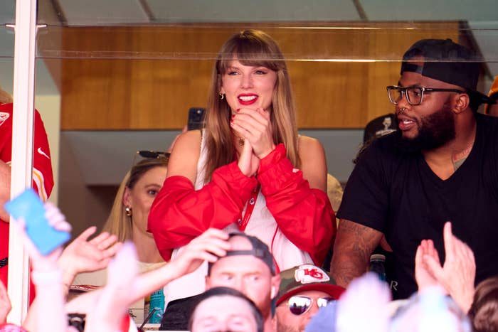 closeup of taylor at the game