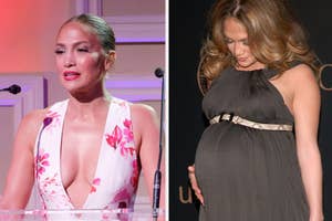 “When I got pregnant, I remember watching my back, belly and butt grow and thinking, I will never be the same again,” J.Lo previously shared.