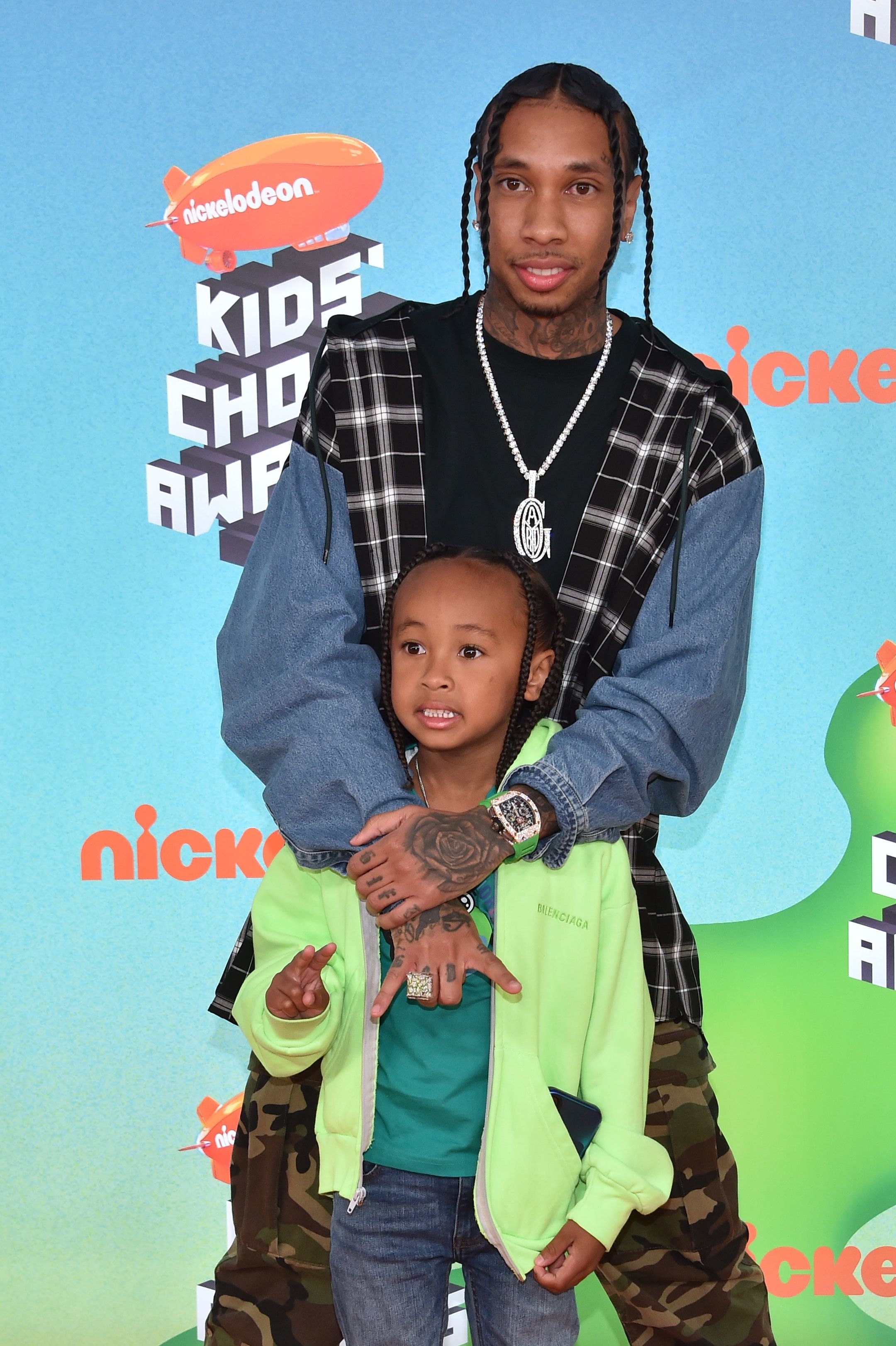 tyga and his son at an event