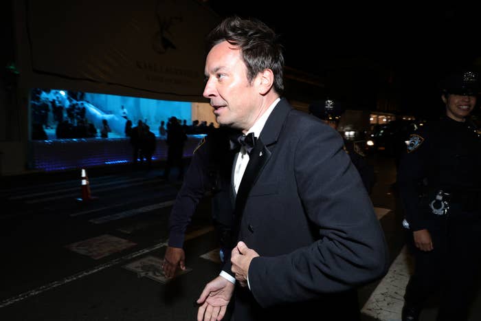 jimmy arriving to an event