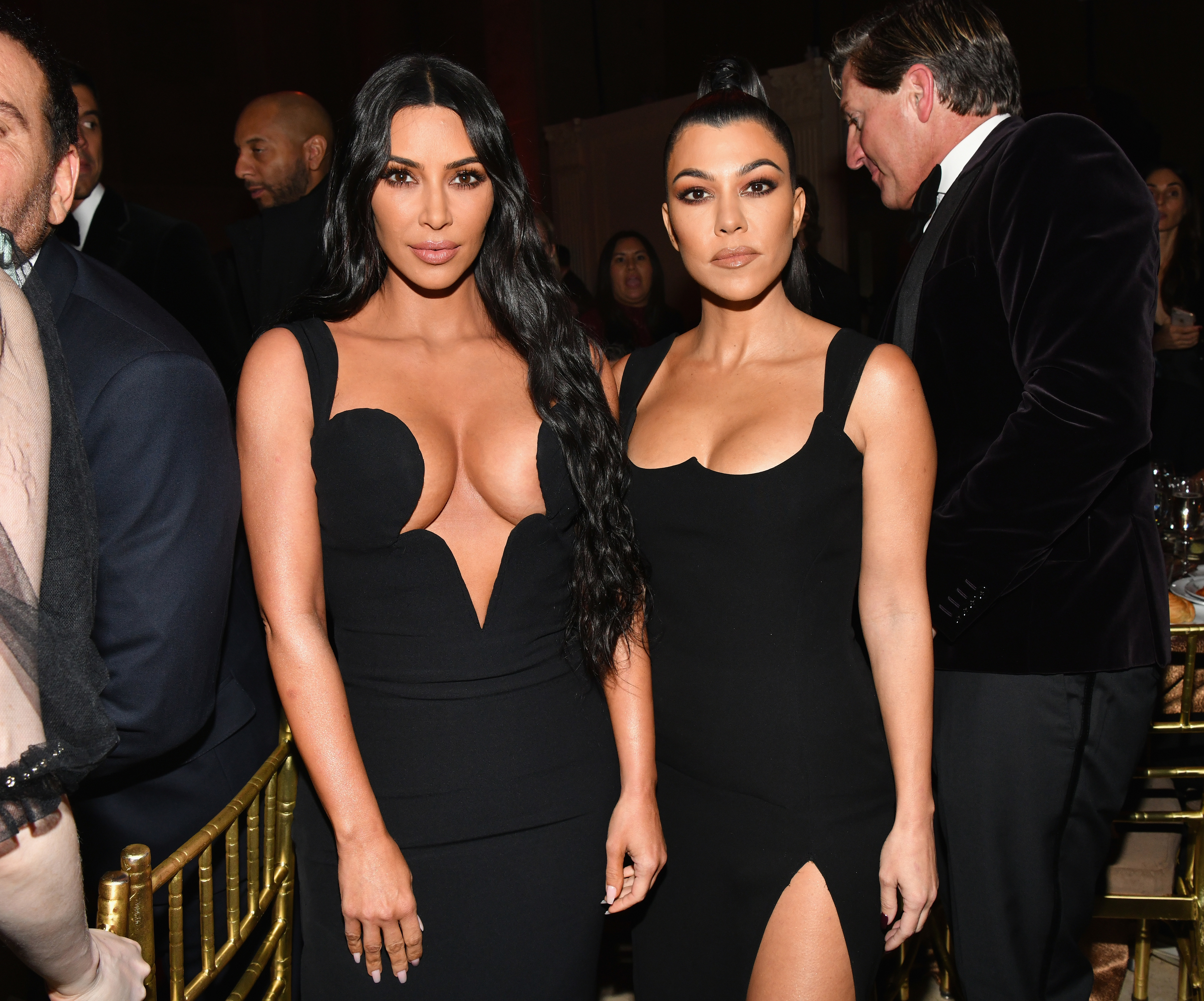 Closeup of Kim and Kourtney