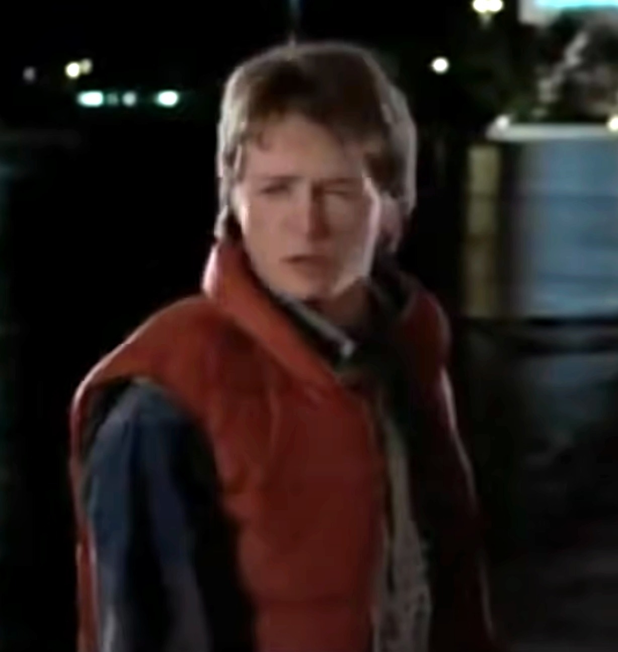 Closeup of Michael J. Fox