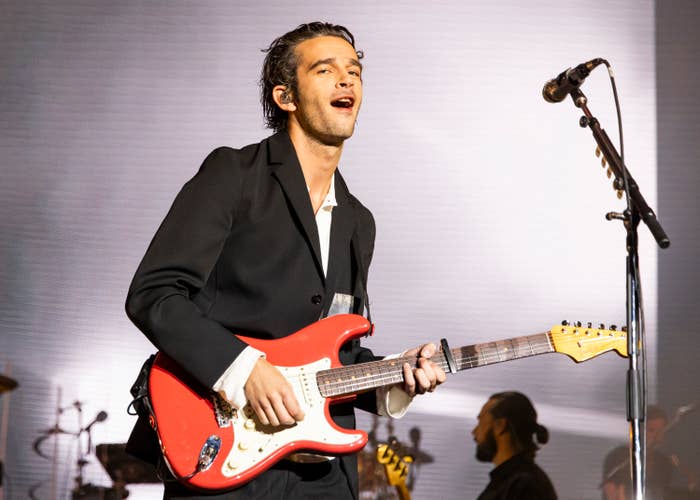 Matty Healy onstage