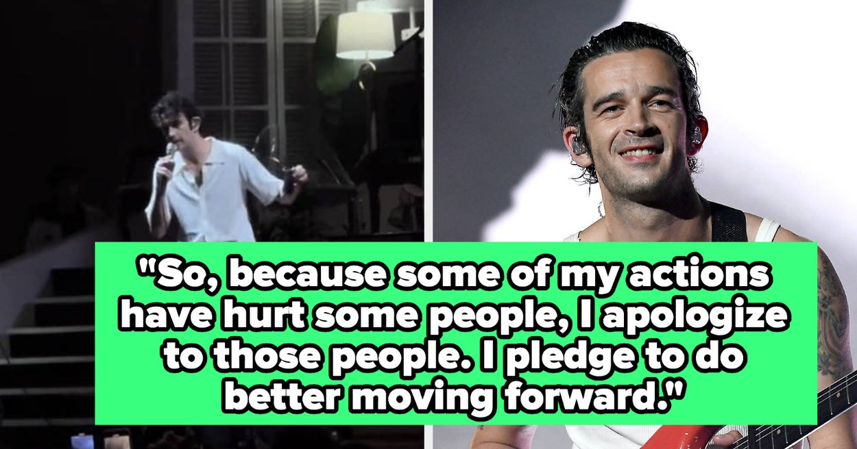 Matty Healy Apologized Onstage For His Recent Controversies And Pledged Matty Healy Apologized Onstage For His Recent Controversies And Pledged