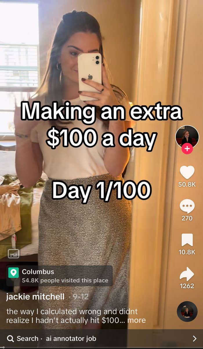 Jackie taking a mirror selfie