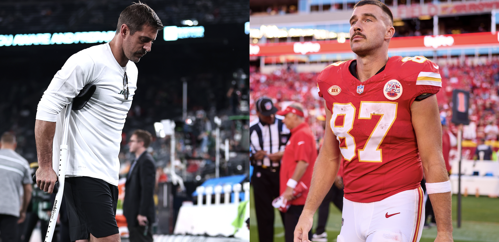 Aaron Rodgers calls Travis Kelce 'Mr Pfizer' while talking about Jets'  performance against Chiefs