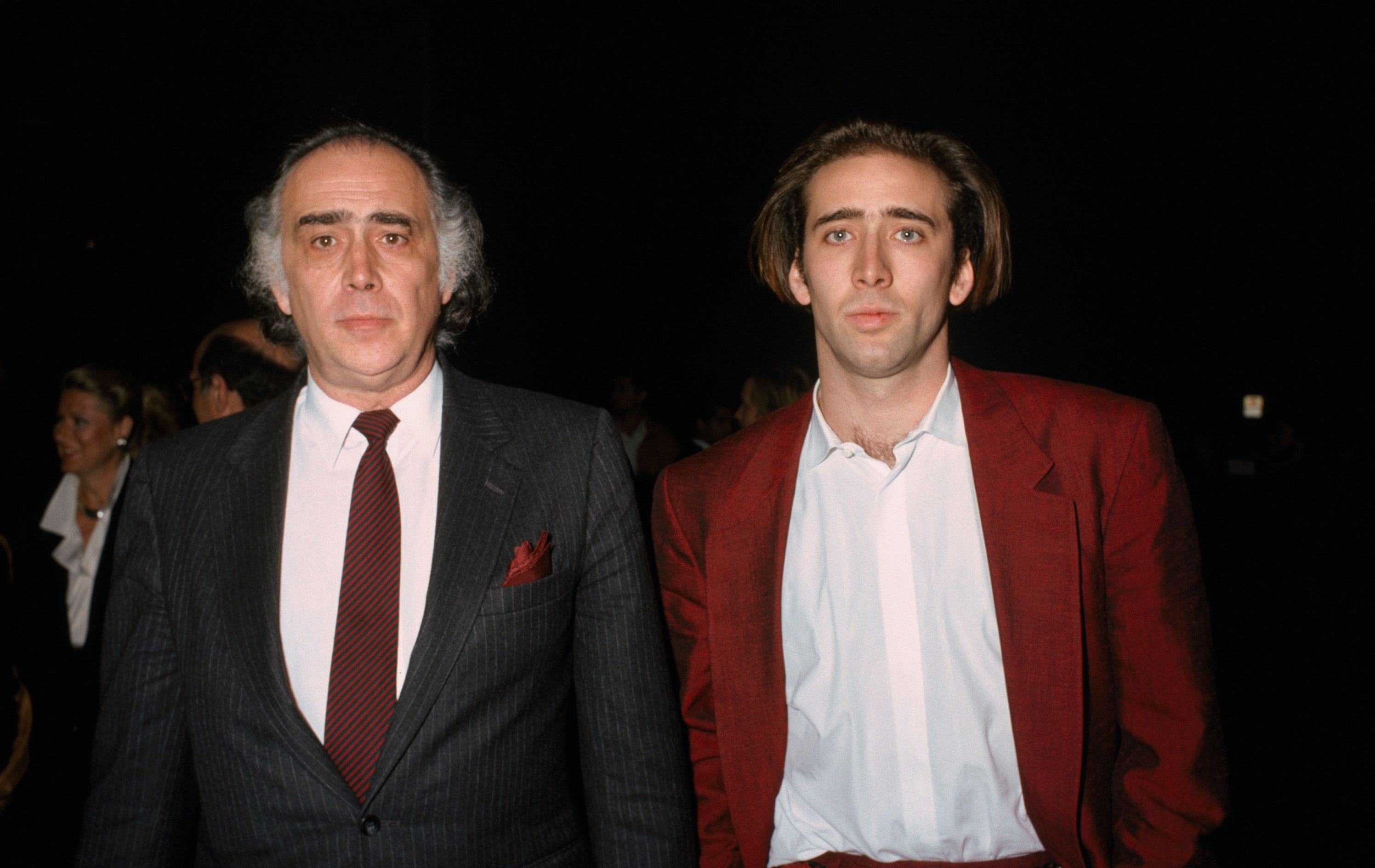 August and his son Nic Cage at the moonstruck premiere