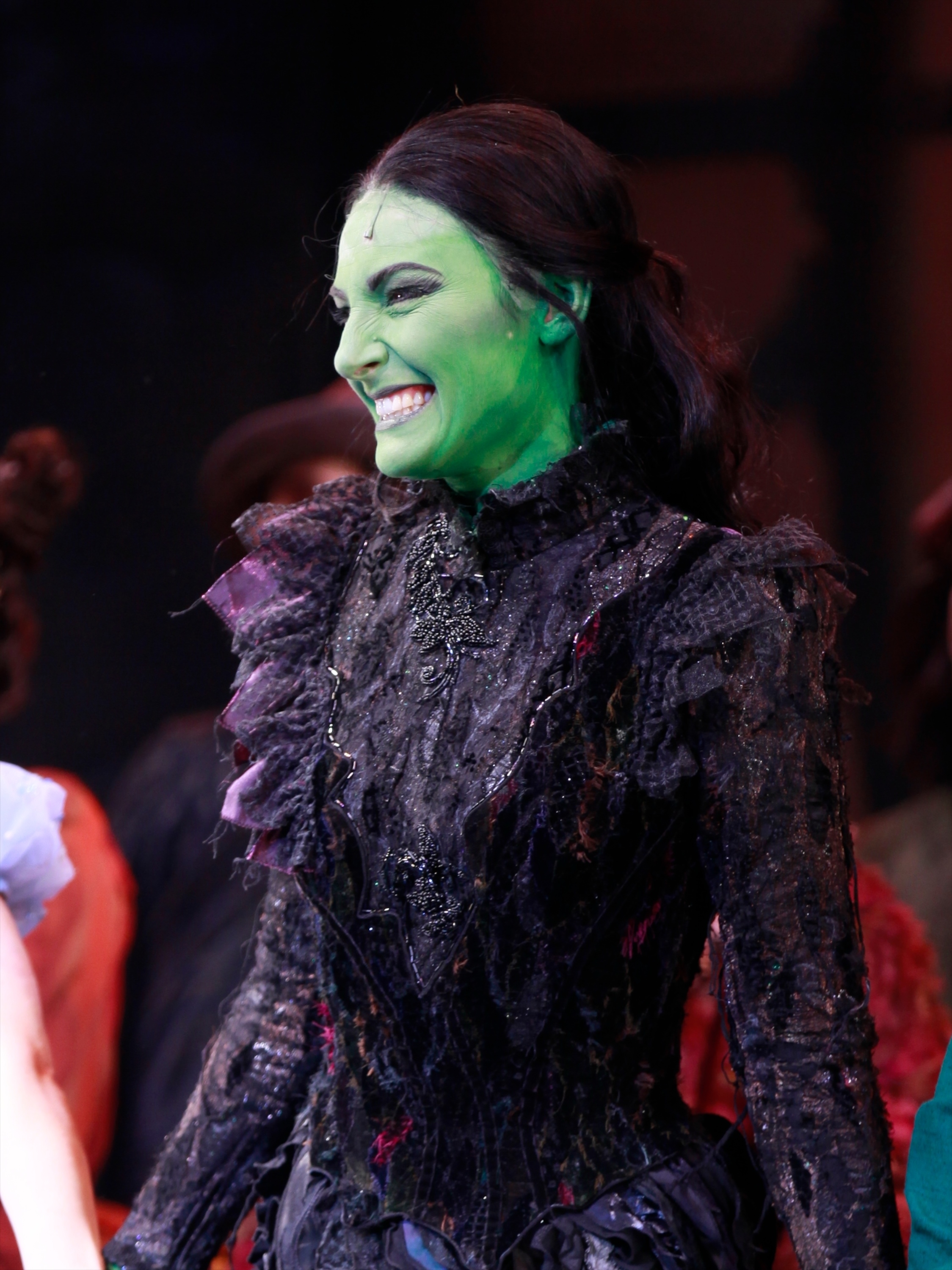 Willemijn smiling as Elphaba