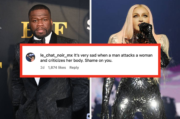 50 Cent Compared Madonna's Body To An Insect By Shaming Her Alleged BBL, And He's Getting A Lot Of Backlash For It