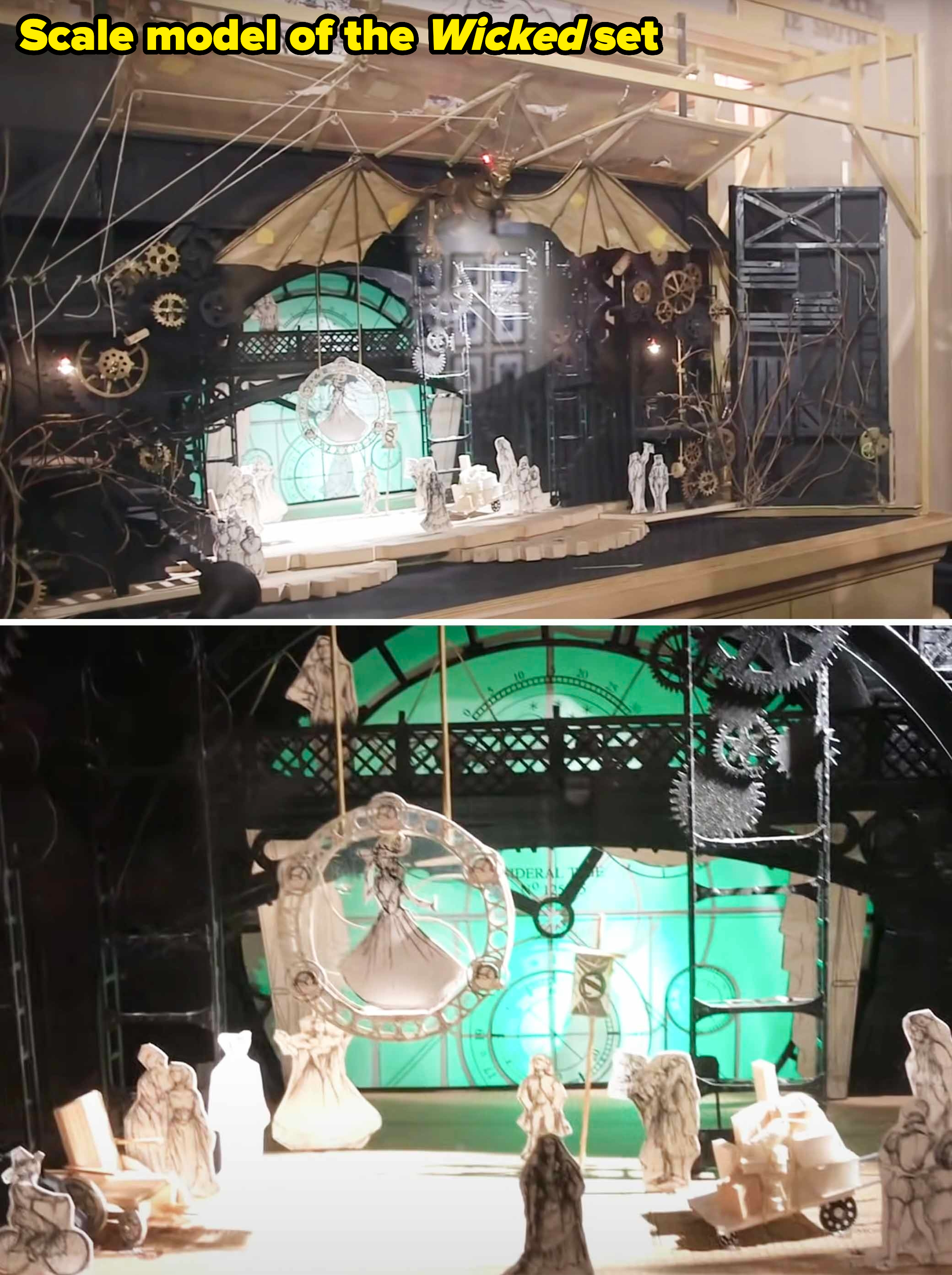 Scale model of the Wicked set