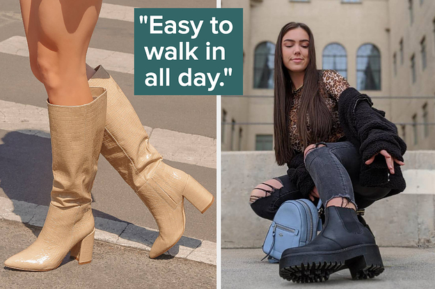 Three ways to wear knee high snakeskin boots
