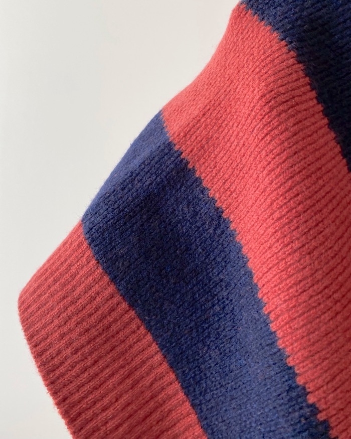 UNIQLO（ユニクロ）のおすすめトップス「プレミアムラムボーダーモックネックセーター（長袖）」