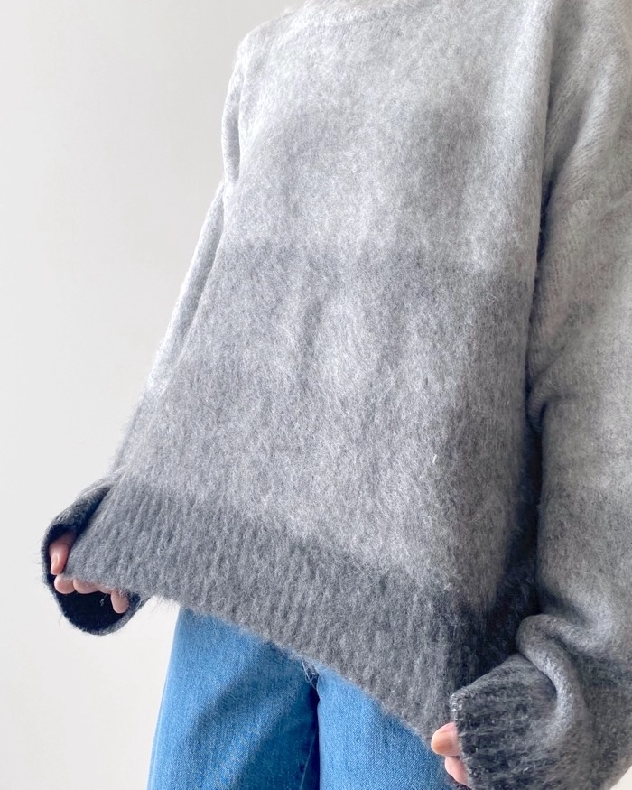 ニコアンドのオススメのトップス「[MODE NORM CORE]グラデーションシャギーニット」